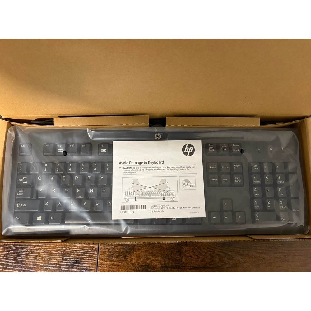 HP‎ Primax Electronics USB Corded Keyboard Standard In Box NEW Model KB57211
